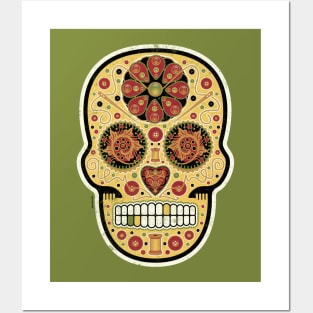 Sew-Sew Sugar Skull - Cadaverous Cookie Dough Posters and Art